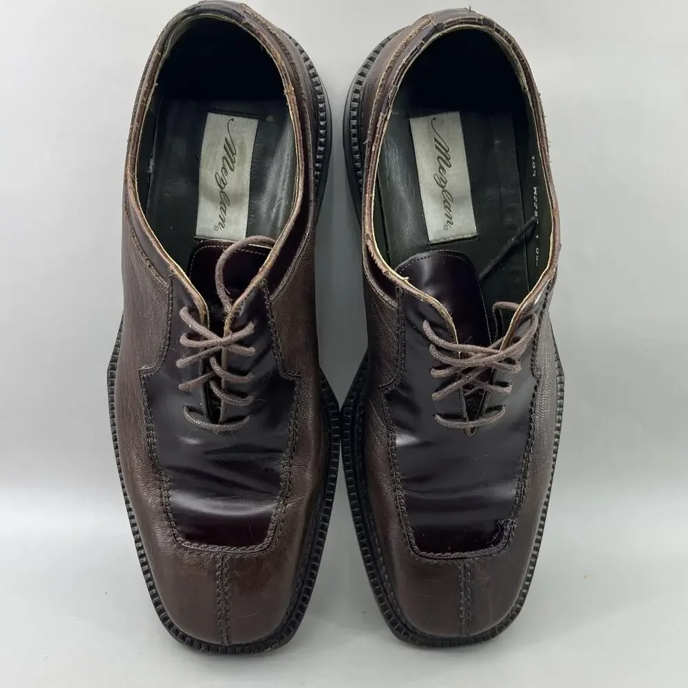 Mezlan Square Split Toe Derby Shoes Men Size 10.5 W Brown  display picture 2
